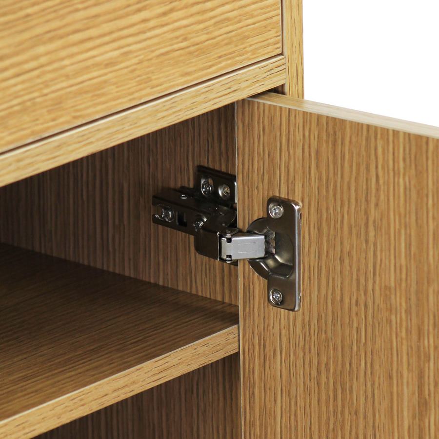 Mobiletto Multiuso 63x95x33 cm in Legno Melaminico Rovere