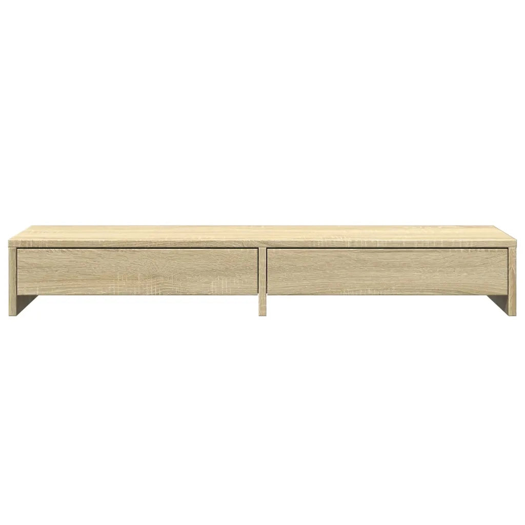 Supporto per monitor con cassetti in rovere Sonoma 100x27x15 cm in legno ingegnerizzato 854672