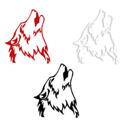 WOLF - Adesivo murale wall sticker in vinile 55x65 cm Colore: nero