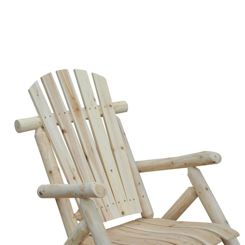 SEDIA A DONDOLO DA GIARDINO STILE ADIRONDACK IN LEGNO 66 X 96 X 98 CM