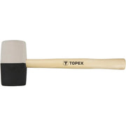 Topex 02a355 mazzuola in gomma d . 63 mm 680 g gomma bianca e d