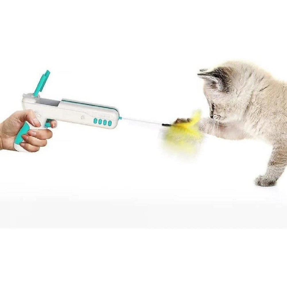 Trade Shop - Pistola Giocattolo Gioco Interattivo Per Gatto Cani Animali Multi Trust Q-t194 -