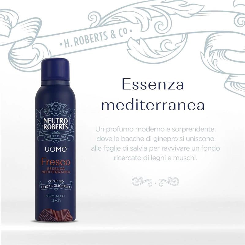 NEUTRO ROBERTS DEODORANTE SPRAY UOMO ESSENZA MEDITERRANEA 150 ML