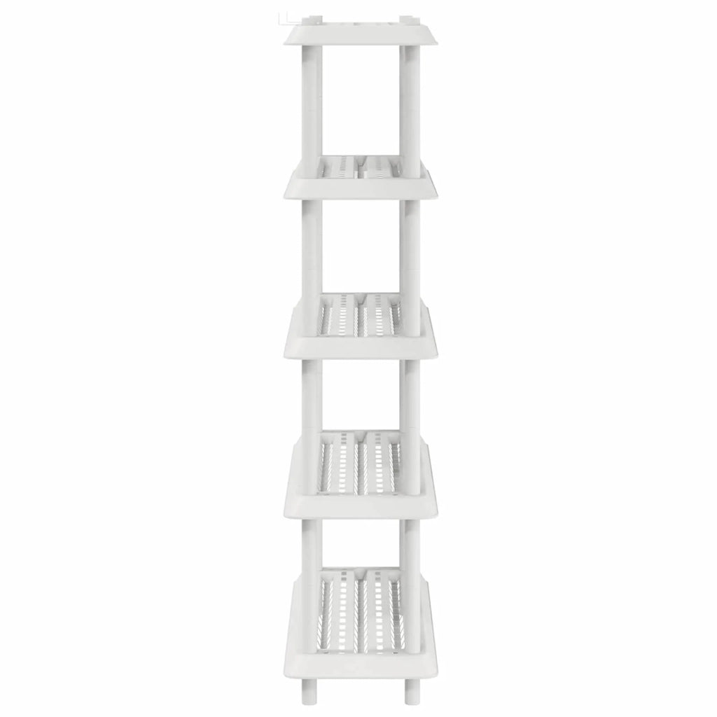 Unità di scaffalatura 5 livelli 100 x 40 x 177 cm PP Bianco 8011754
