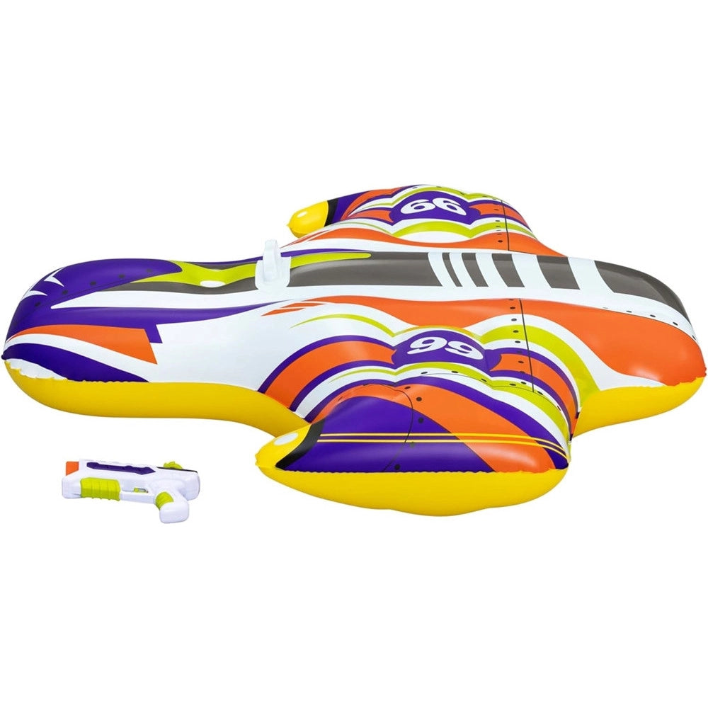 Trade Shop - Cavalcabile Gonfiabile Splash Shuttle 117x107cm Galleggiante Con Maniglia Pistola 41503 -