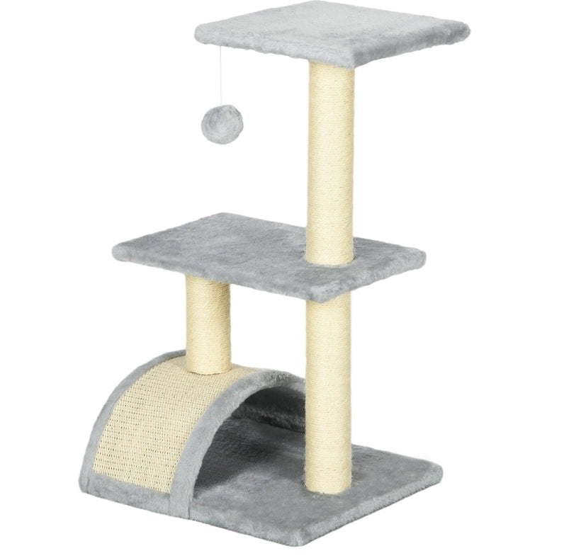 Tiragraffi per gatti 72 cm grigio chiaro con sisal