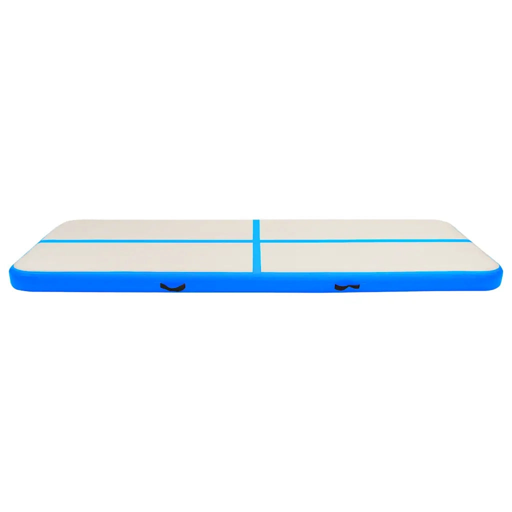 Tappetino Ginnastica Gonfiabile con Pompa 300x100x20cm PVC Blu CFW2405622