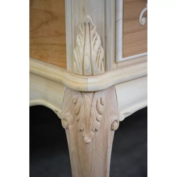 Cassettiera classica in legno 5 cassetti finitura bassano l.76 p.44 h.110 - Mobili 2G