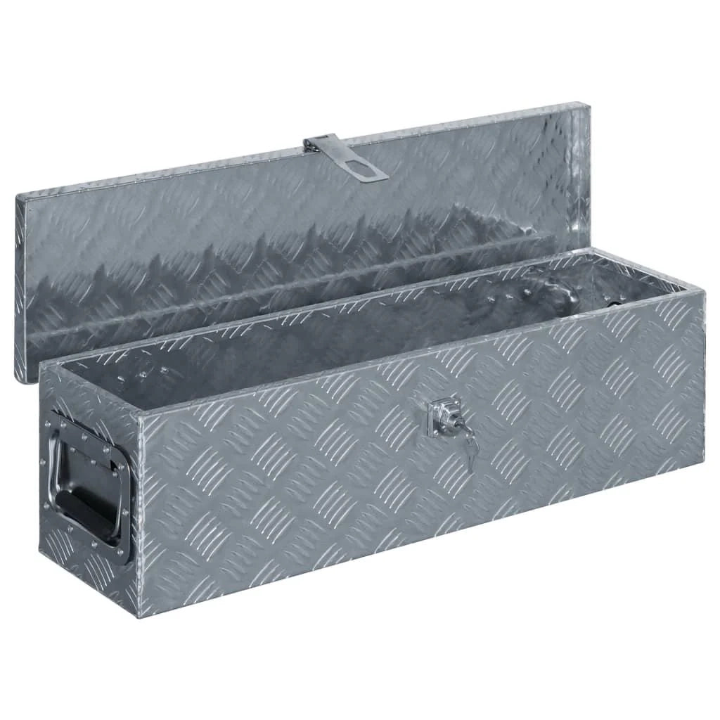 Scatola in alluminio argentato 80,5 x 22 x 22 cm 02_0003209