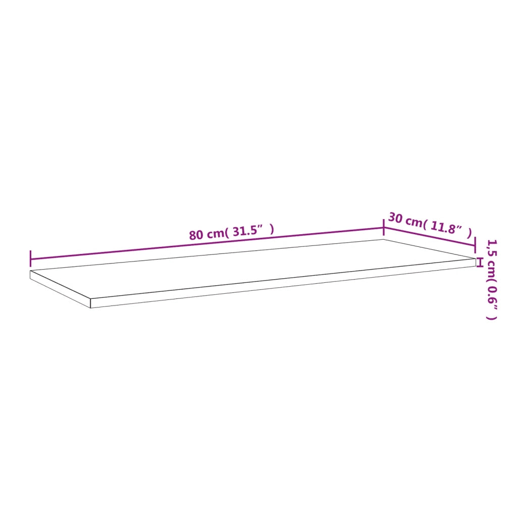 Ripiani per Libreria 8pz Nero Lucido 80x30x1,5cm Multistrato 805327