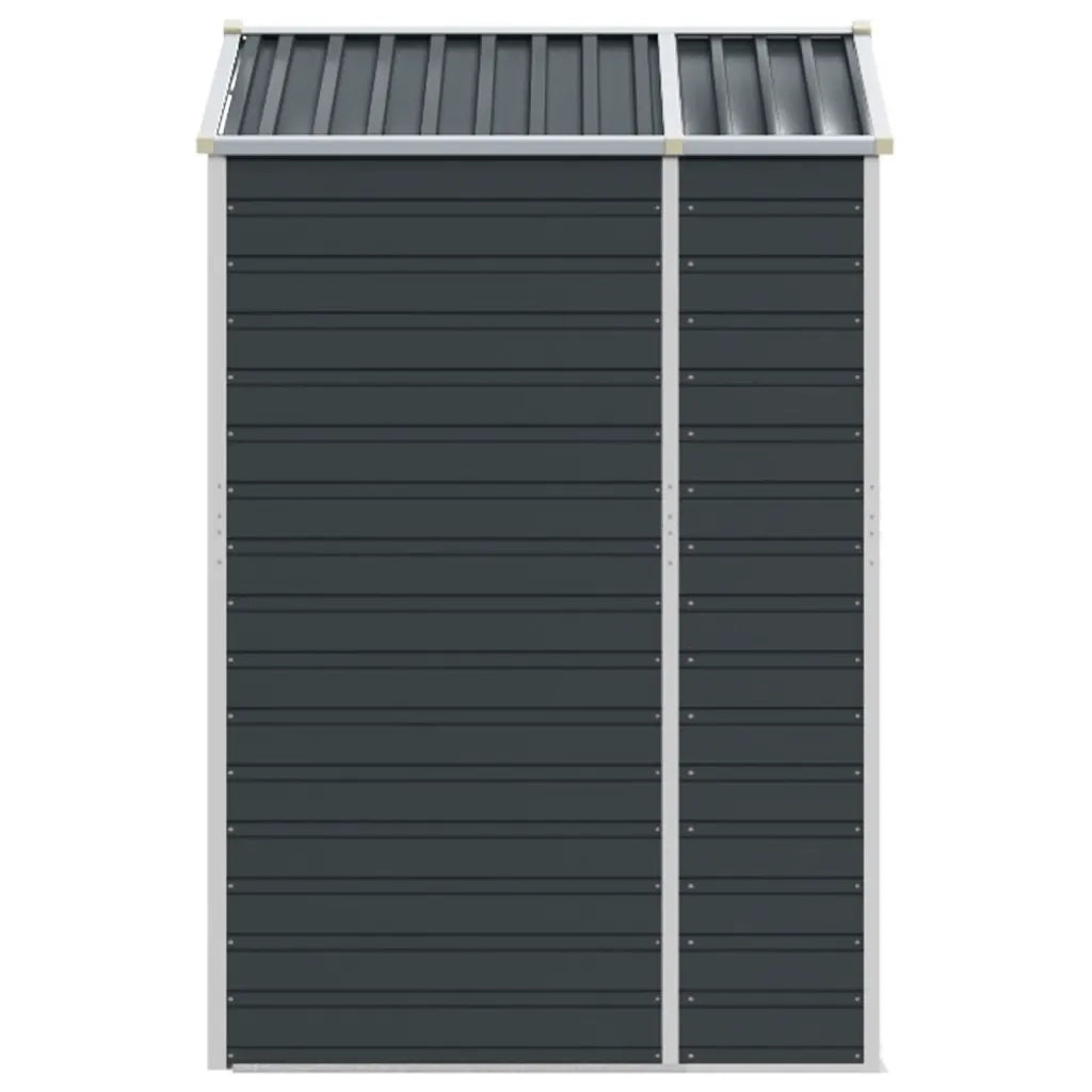 Capanno da Giardino-Casetta da Giardino Antracite 191x130x198 cm in Acciaio Zincato