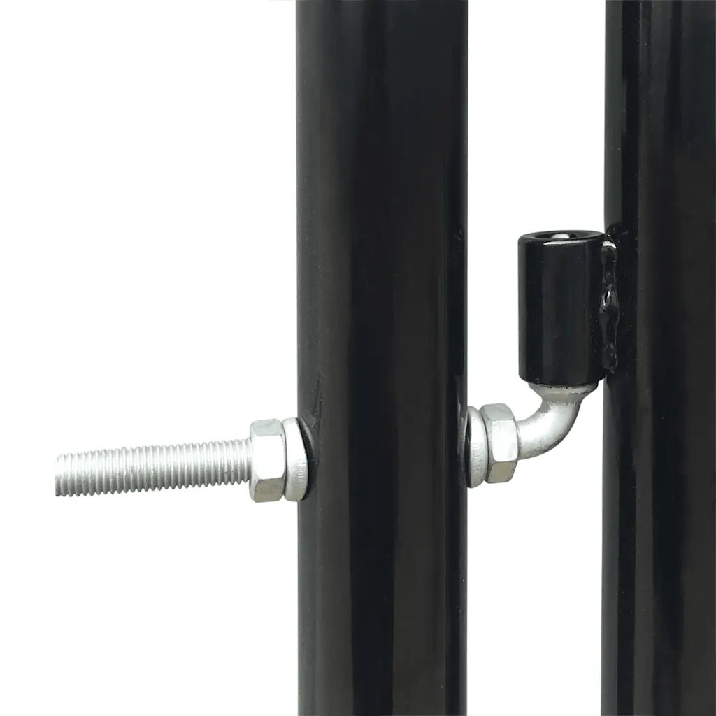 Cancello per Recinzione a una Porta Nero 100x75 cm CFW6987819