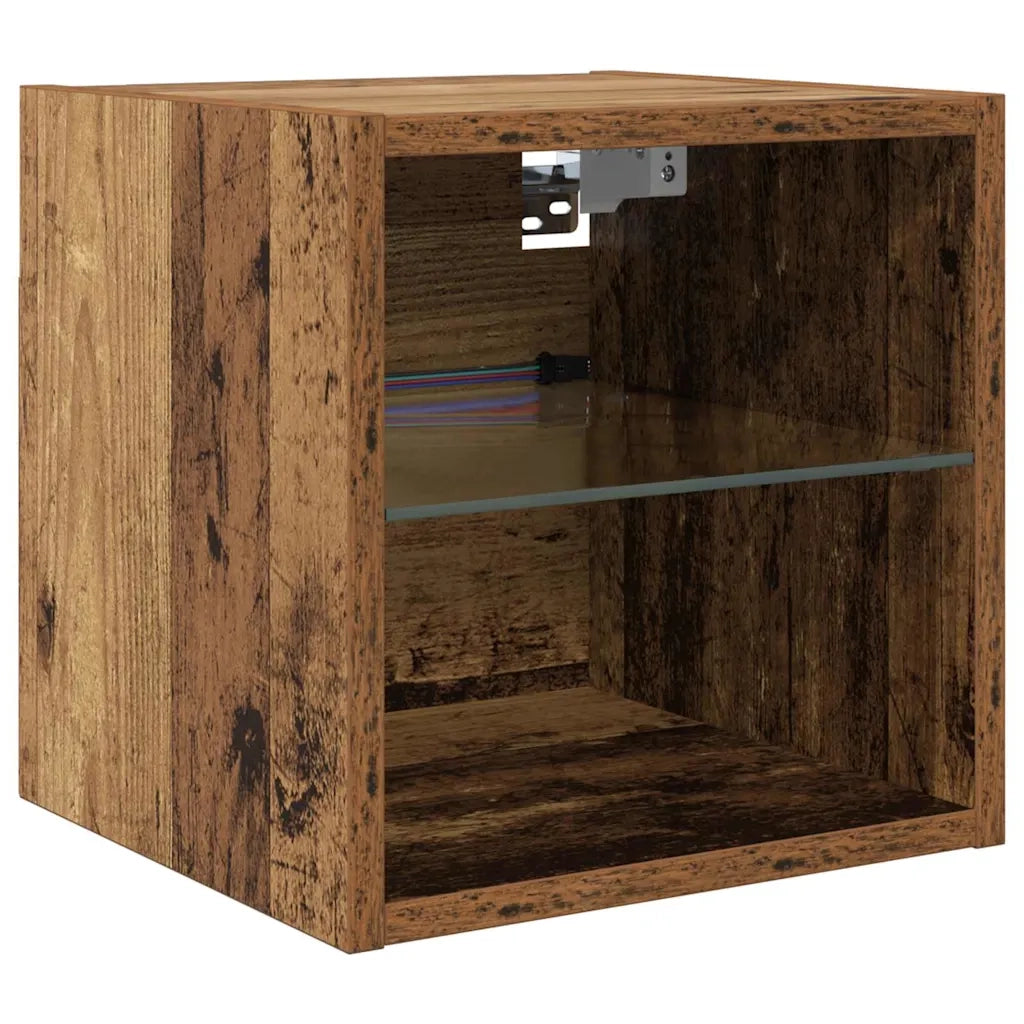 Unit¨¤ per TV a Muro 8 pz | Armadietto TV | Mobile Porta TV Legno vecchio Legno multistrato