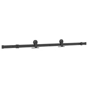 Kit di Binari per Porte Scorrevoli 152,5 cm Acciaio Nero CFW6227594