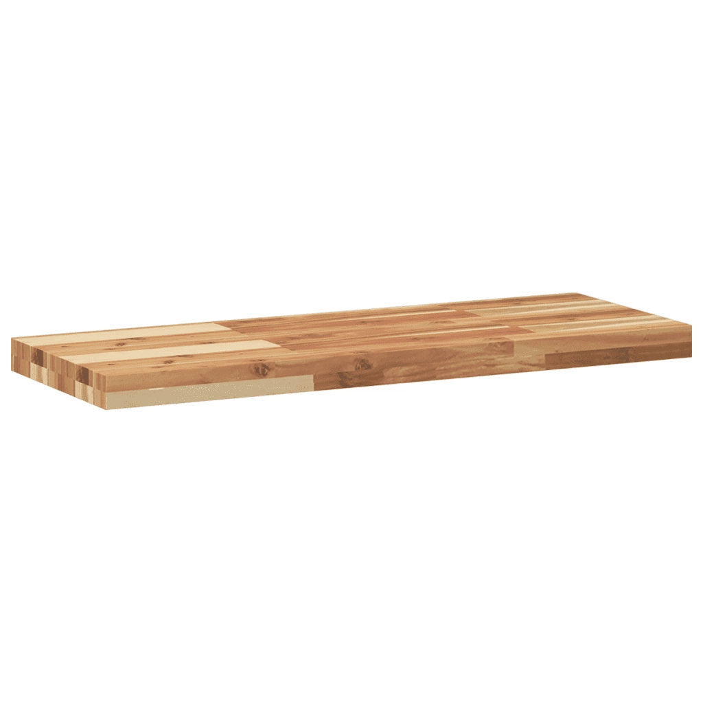 Mensole da Parete 2 pz 80x30x4 cm Legno Acacia Rifinito a Olio 3279612