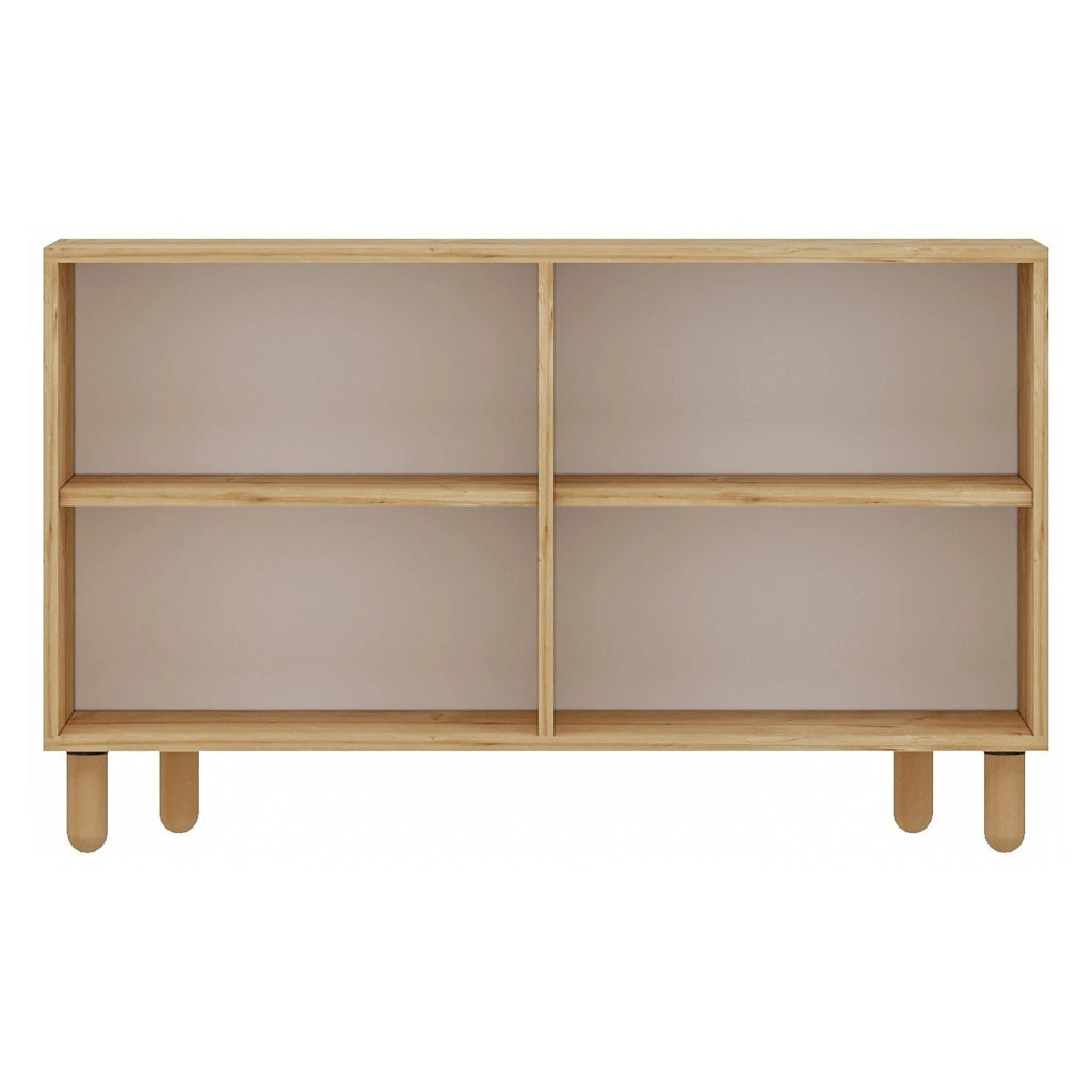 Madia Colzano, Credenza 2 Ripiani, 120x30x74h cm Marrone Rovere