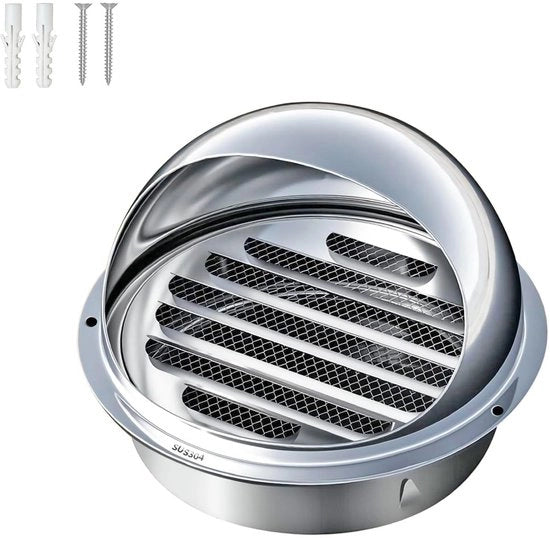 Vitrum RVS 100 mm per Esterno Perforazione di Parete Esterna