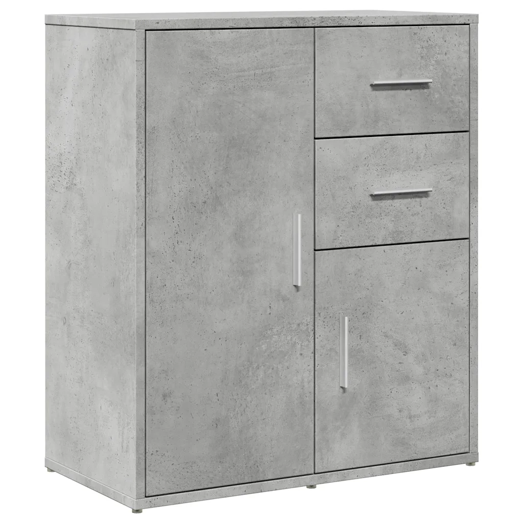 Credenza Grigio Cemento 60x31x70 cm in Legno Multistrato 840481
