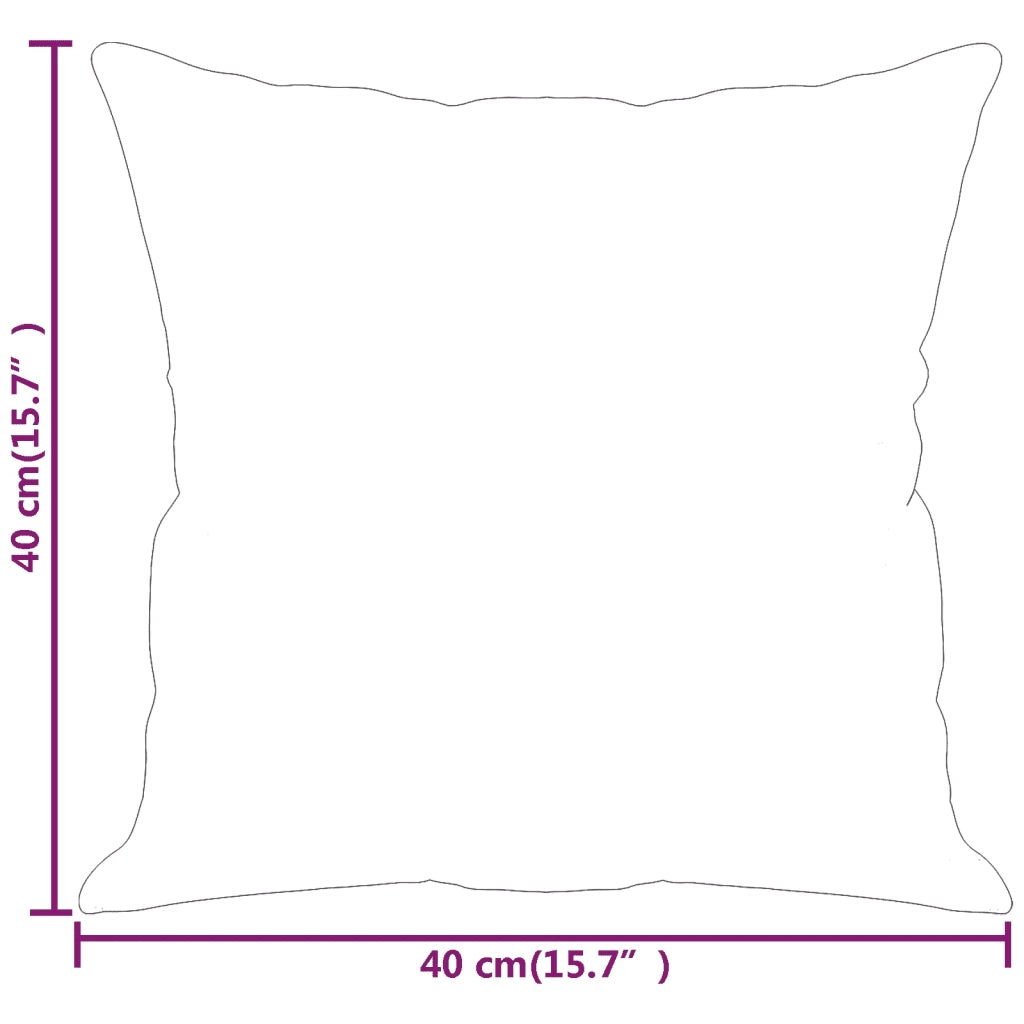 Cuscini Decorativi 2 pz Nero 40x40 cm in Tessuto CFW5963067