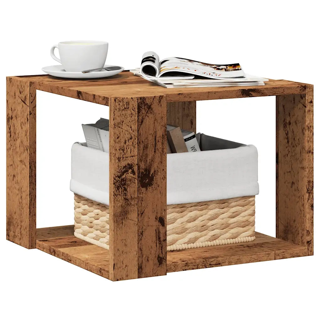 vidaXL Tavolino da Salotto Legno Vecchio 40x40x30 cm Legno Multistrato