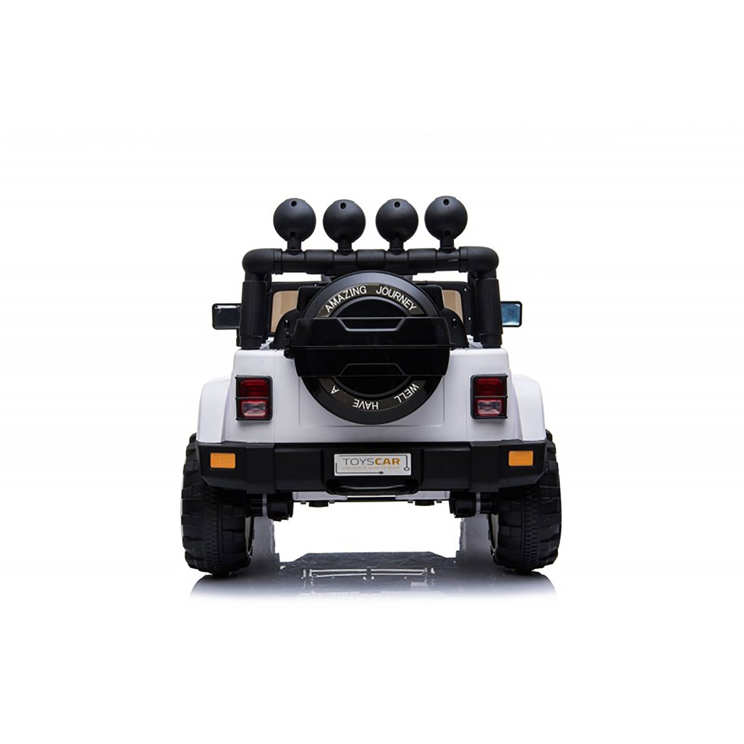 Macchina Elettrica per Bambini Fuoristrada Adventure 12V con Telecomando Bianco