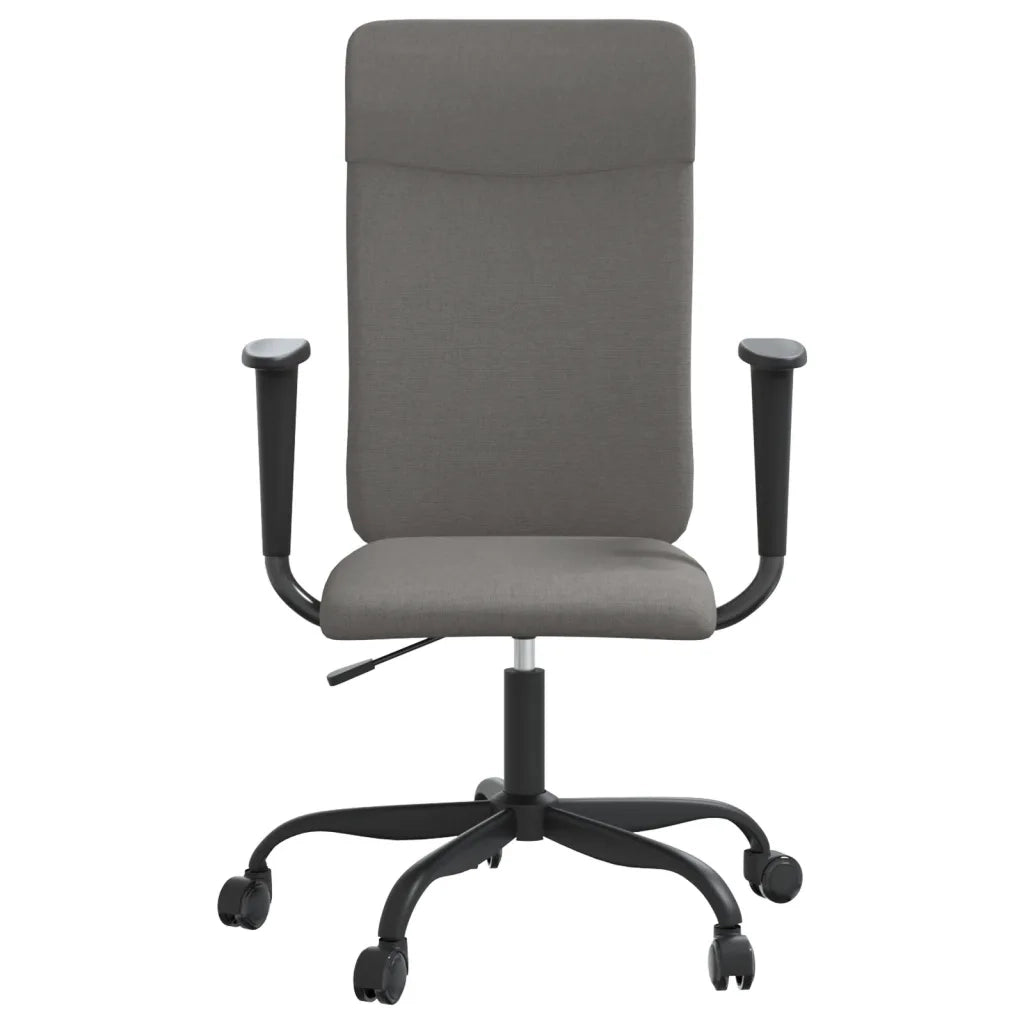 Sedia da Ufficio Regolabile Grigio Scuro in Rete e Similpelle 353018