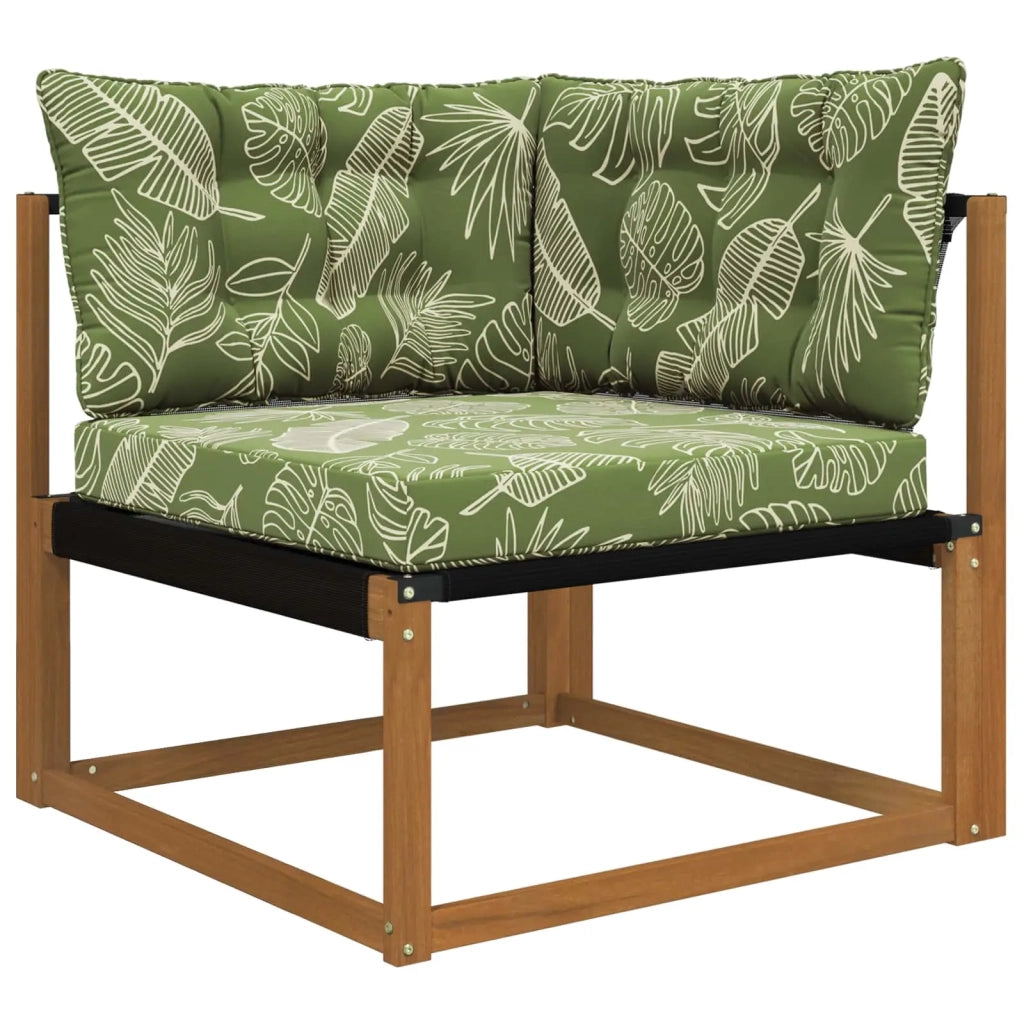 Cuscino per divano da esterno 3 pcs Design a foglia Poliestere