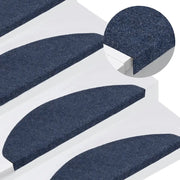 Tappetini Autoadesivi per Scale 30 pz Blu 65x22,5x3,5 cm