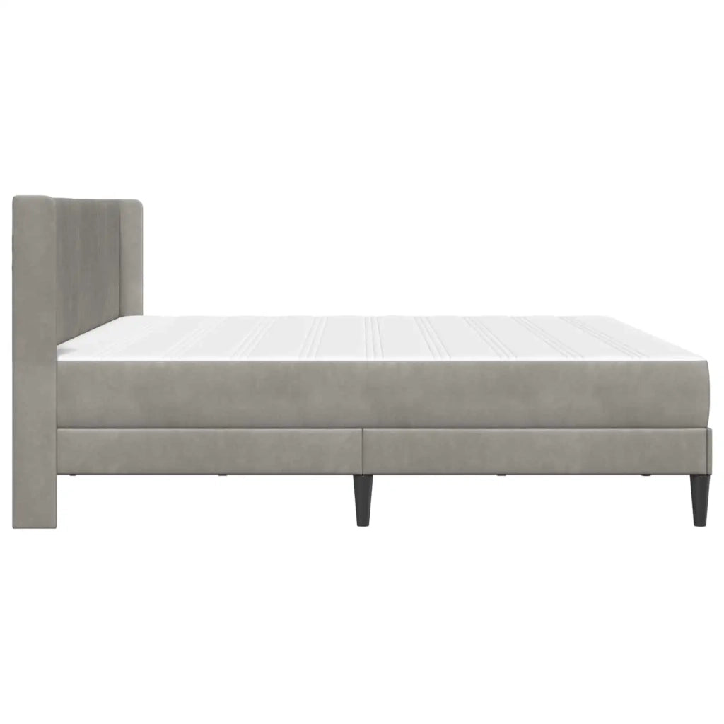 Struttura letto con materasso Grigio Chiaro 200 x 200 cm 3414885