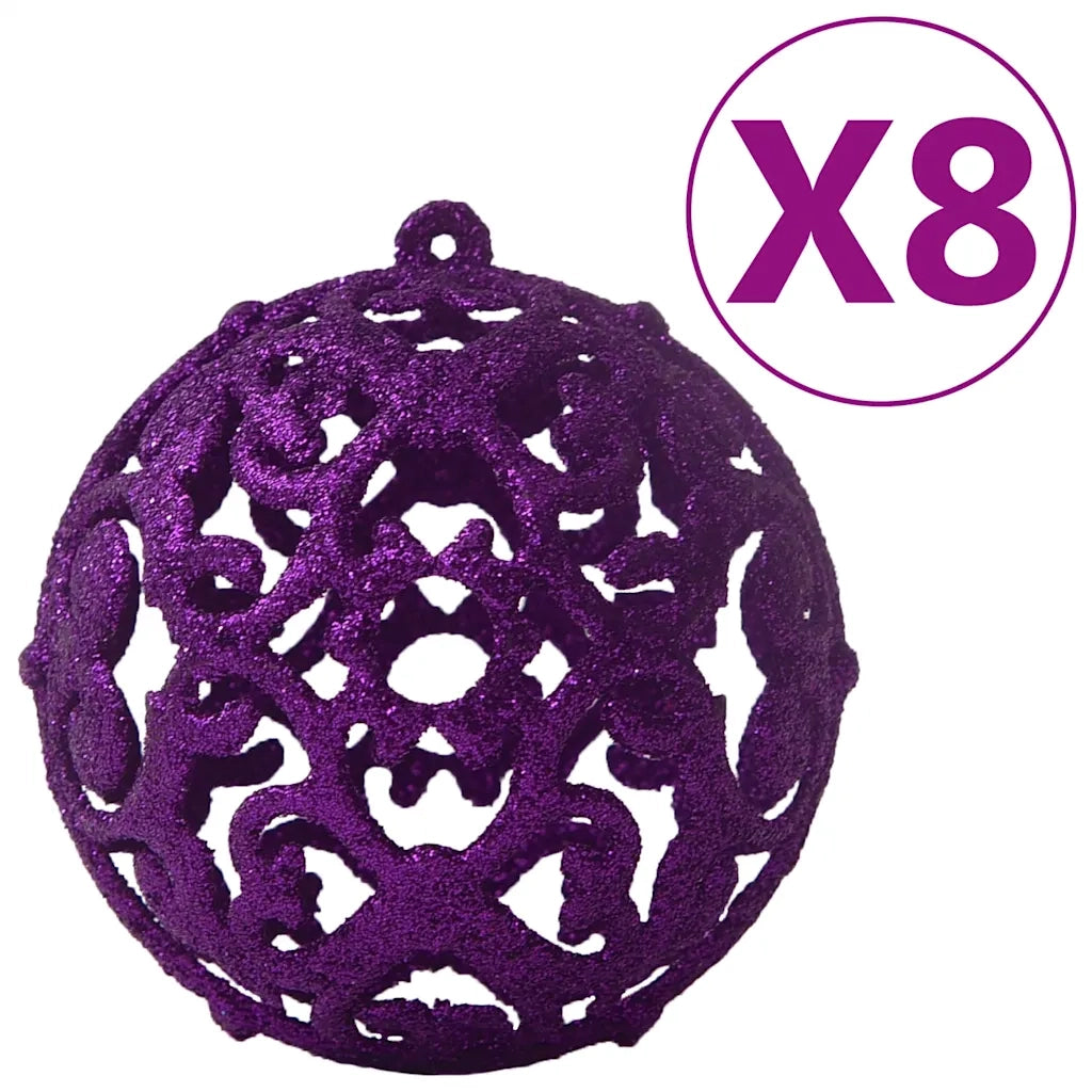 Set Palline di Natale 100 pz Viola 330086