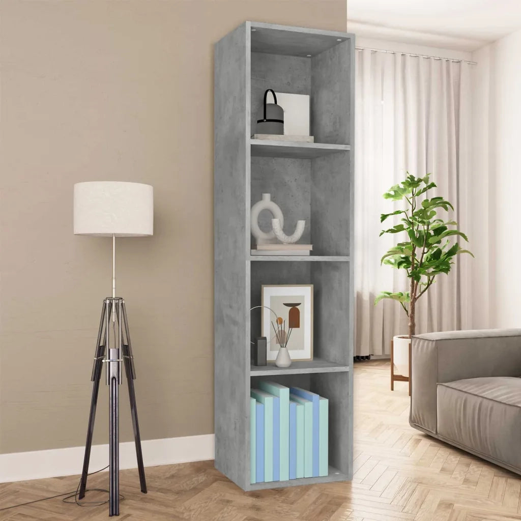 Libreria/Mobile TV Grigio Cemento 36x30x143 cm in Multistrato cod mxl 7855