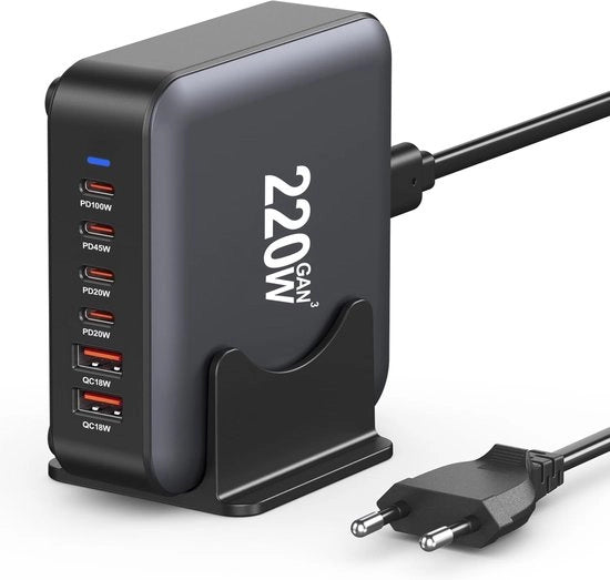 Hub USB con alimentazione - Hub USB - Hub USB alimentato - Divisore USB - Più porte USB - Caricamento e trasferimento dati - Laptop e PC - Lavoro da casa - Ufficio - Accessori - Universale