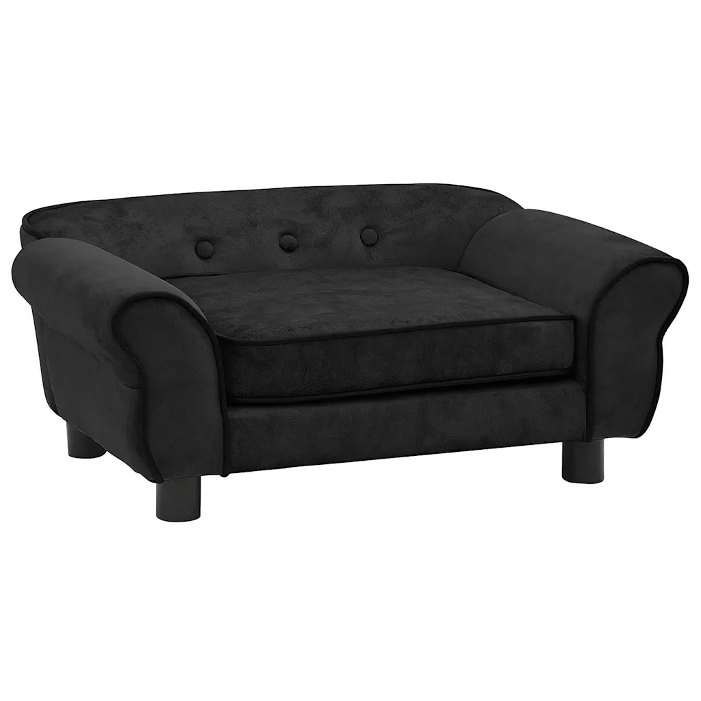 Divano per Cani Nero 72x45x30 cm in Peluche CFW7627938