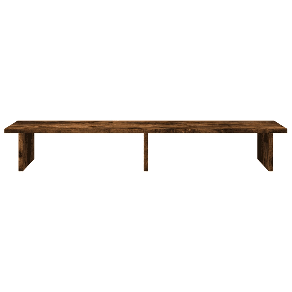 Supporto per Monitor Rovere Fumo 100x27x15 cm in Truciolato 854710