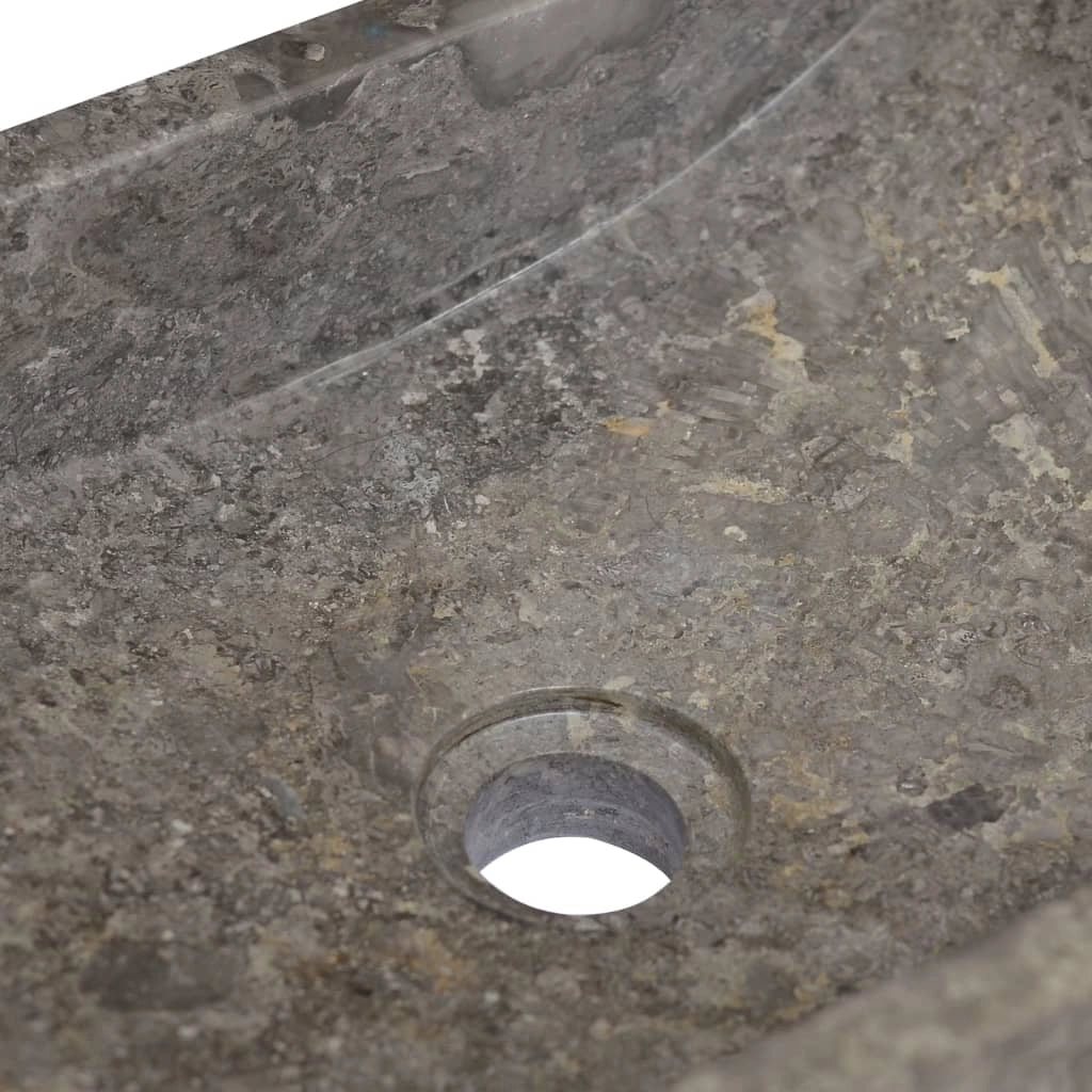 Lavandino da bagno lavabo da appoggio lavabo da WC lavabo da bagno lavabo da interno 45 x 30 cm marmo grigio 02_0002800