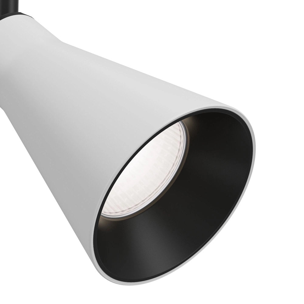 Faretto Per Binario Virar Moderno Alluminio Bianco 1 Luce