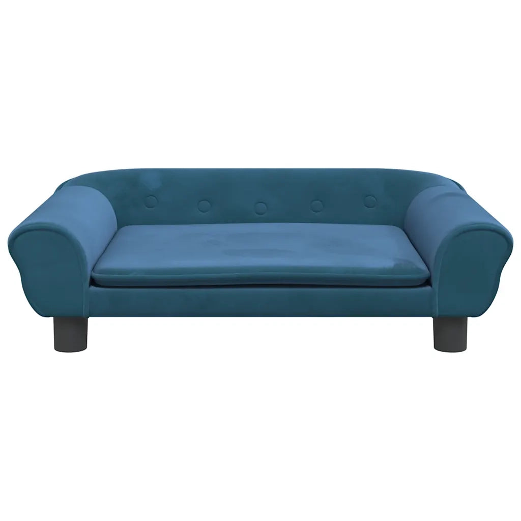 Lettino per Cani Blu 70x48x22 cm in Velluto CFW1941828