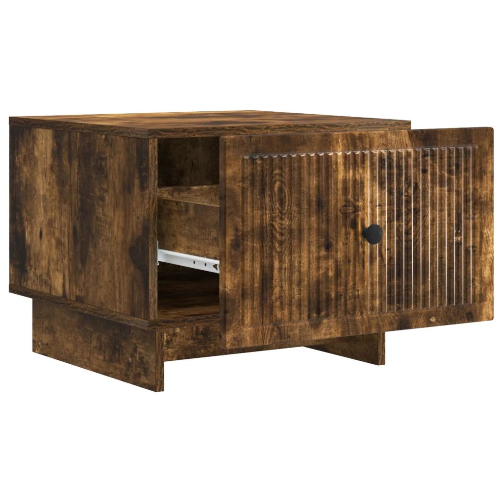 Tavolino da salotto con cassetto Rovere Fumo 49 x 50 x 40 cm 894050