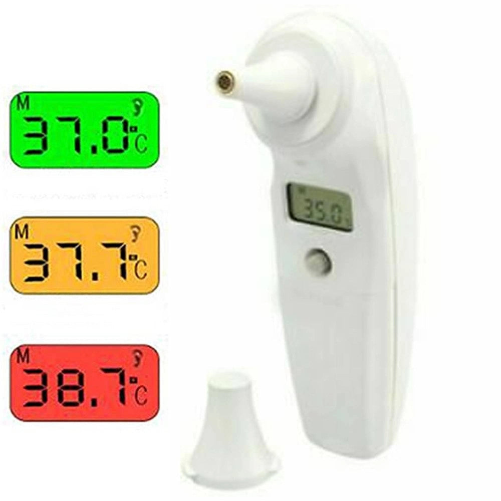 Trade Shop - Termometro Infrarossi Digitale Orecchio Con Display 3 Colori 32.0 A 42.9°c 1 Sec -