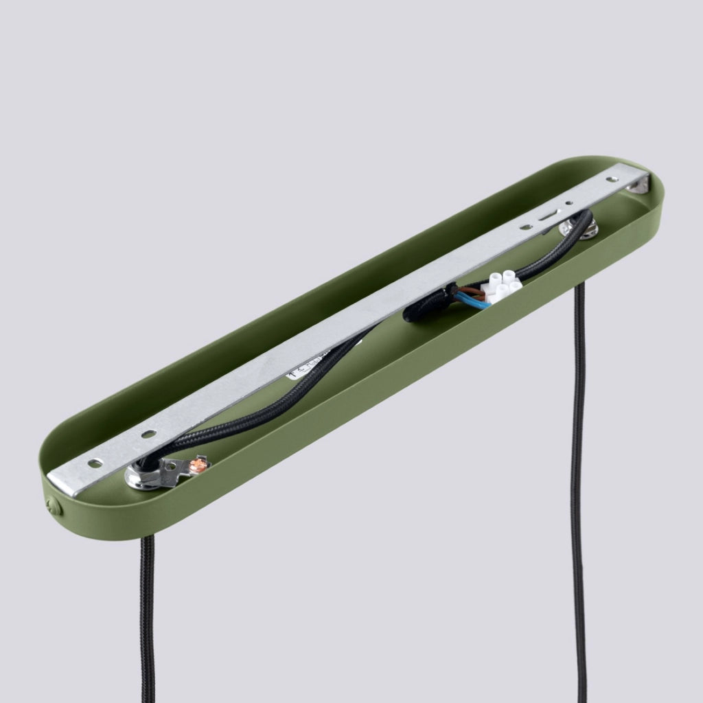 Lampada a sospensione HALO 2L verde oliva