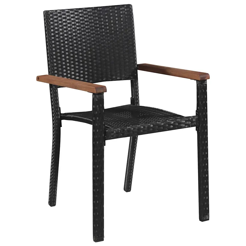 Set da Pranzo per Giardino 7 pcs Nero 3379420