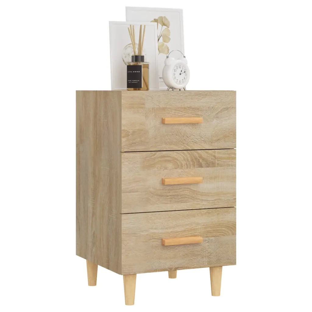 Comodino | Armadio da Notte | Mobiletto da notte Rovere Sonoma 40x40x66 cm in Legno Multistrato
