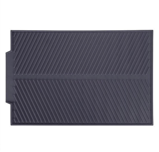 Mat di asciugatura in silicone - Resistente al calore - Antiscivolo - Forma rettangolare - 39 x 25 cm - Facile da pulire - Asciugamano per piatti