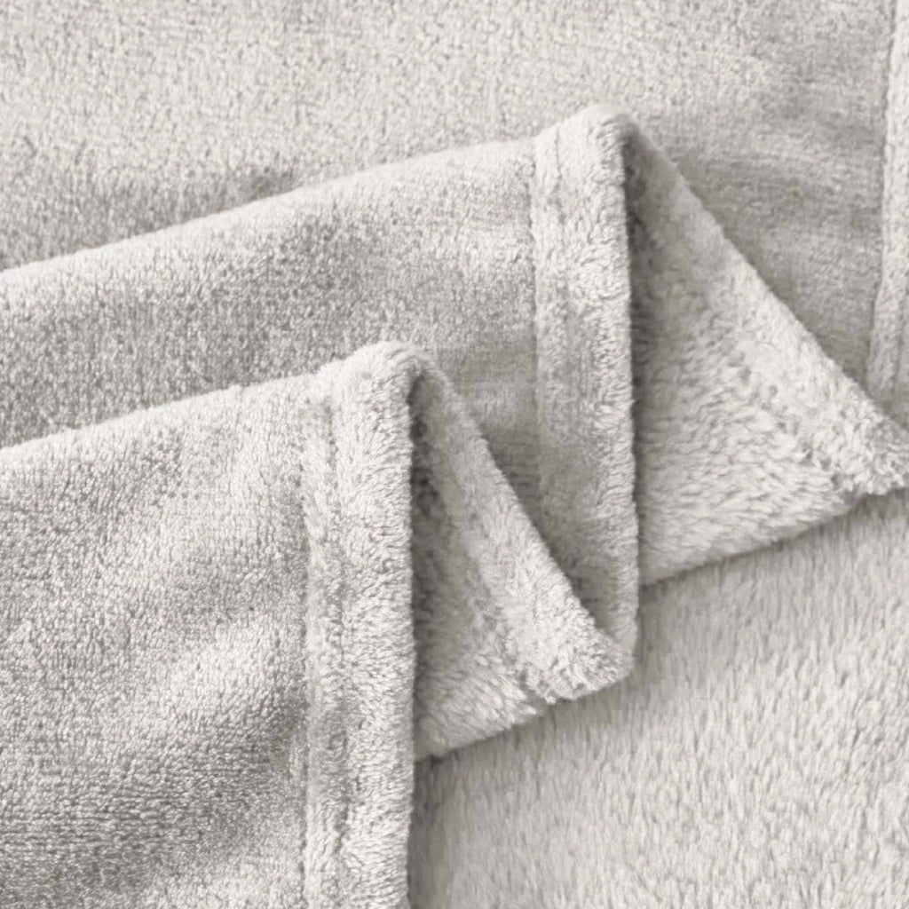Coperta per divano e letto in tessuto 150x200cm Confortevole e calda Beige Inny