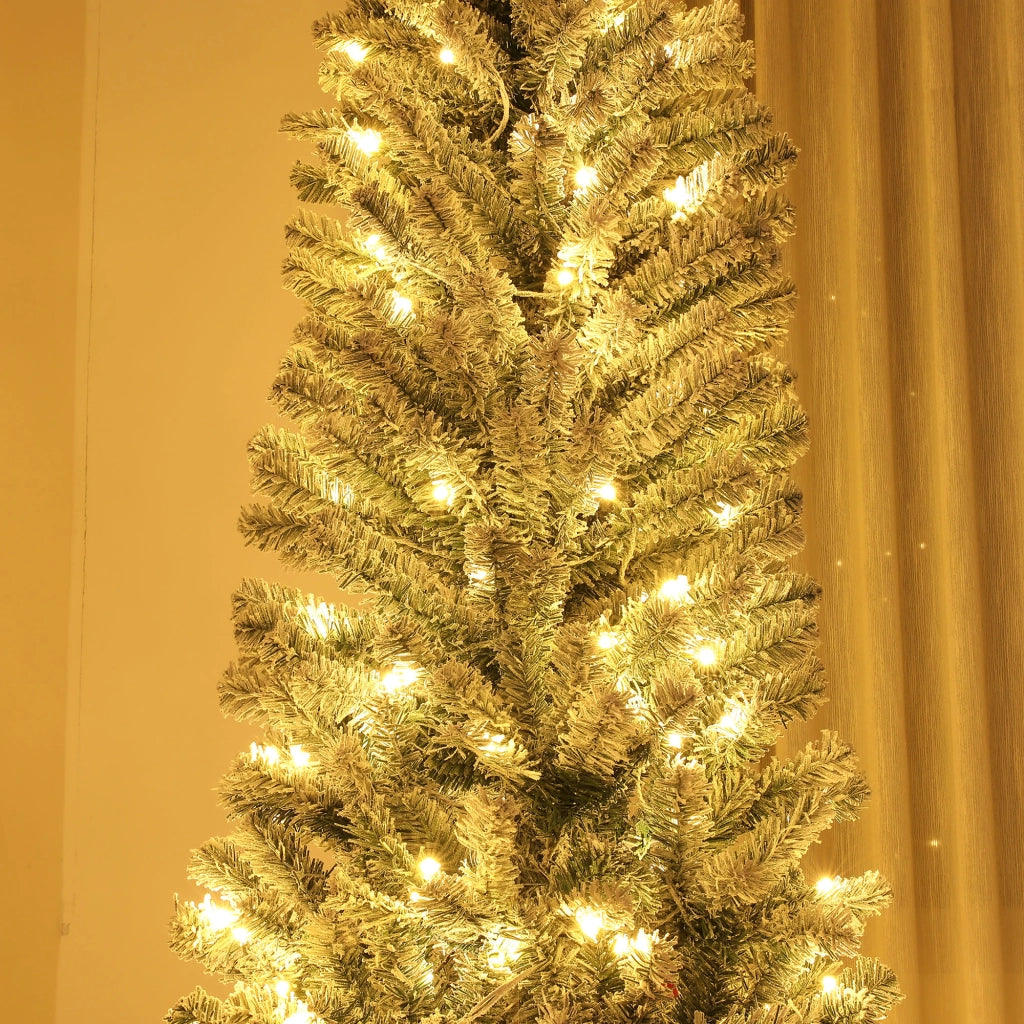 Albero di Natale Artificiale ¨C zephmum ¨C Verde 225 cm con Luci LED