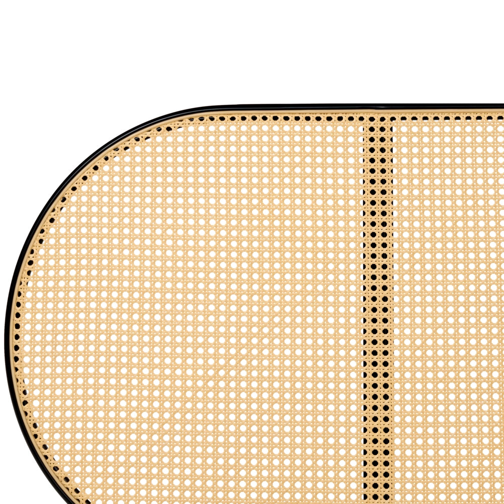 Letto matrimoniale imbottito in tessuto nero 180 x 200 cm rete a doghe gambe in legno moderno