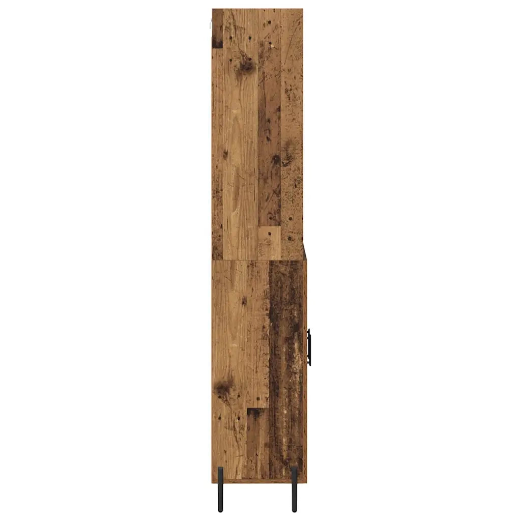 Credenza | Madia | Buffet da pranzo | Armadio da pranzo Legno vecchio 69,5 x 32,5 x 180 cm Legno multistrato