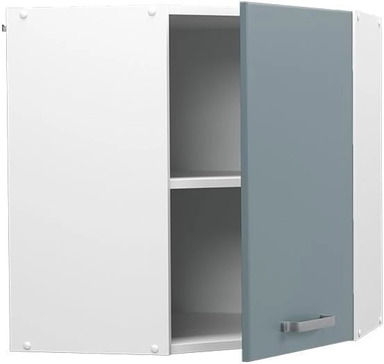 Mobile angolare da cucina R-Line, Grigio-blu, 57 cm, per la libera combinazione all'interno di sistemi cucina modulari