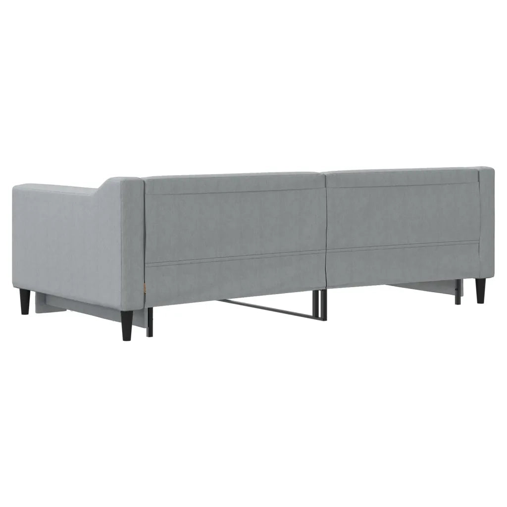 Divano Letto con Letto Estraibile-Sofa Letto-Daybed Grigio Chiaro 90x190 Tessuto 928460