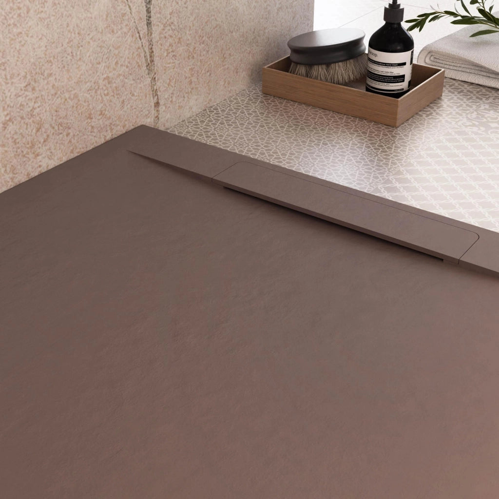 Piatto Doccia in Pietra 80x110 cm Bonussi Ardesia Calcutta Marrone